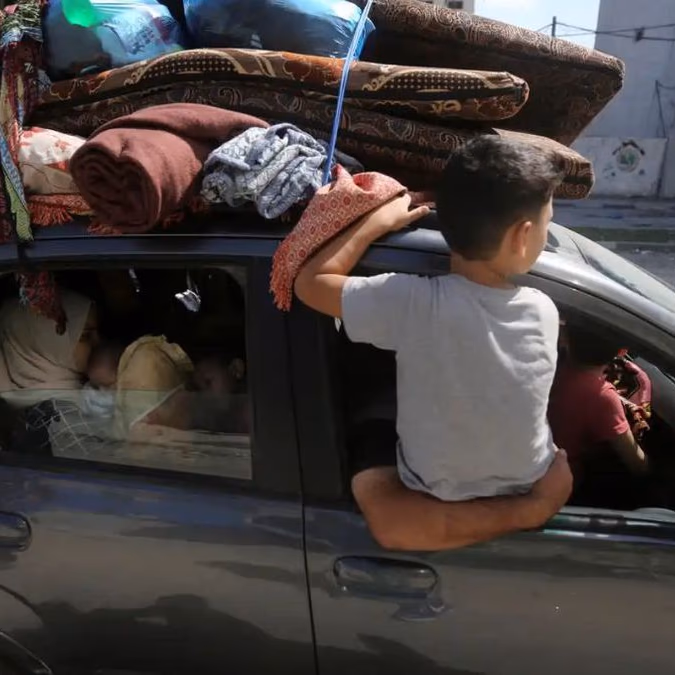 Éxodo masivo en Gaza ante la inminente ofensiva terrestre de Israel