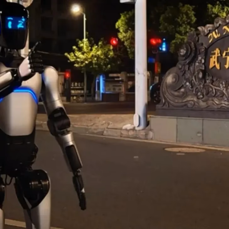 Humanoide chino entra al Guinness tras caminar tres días