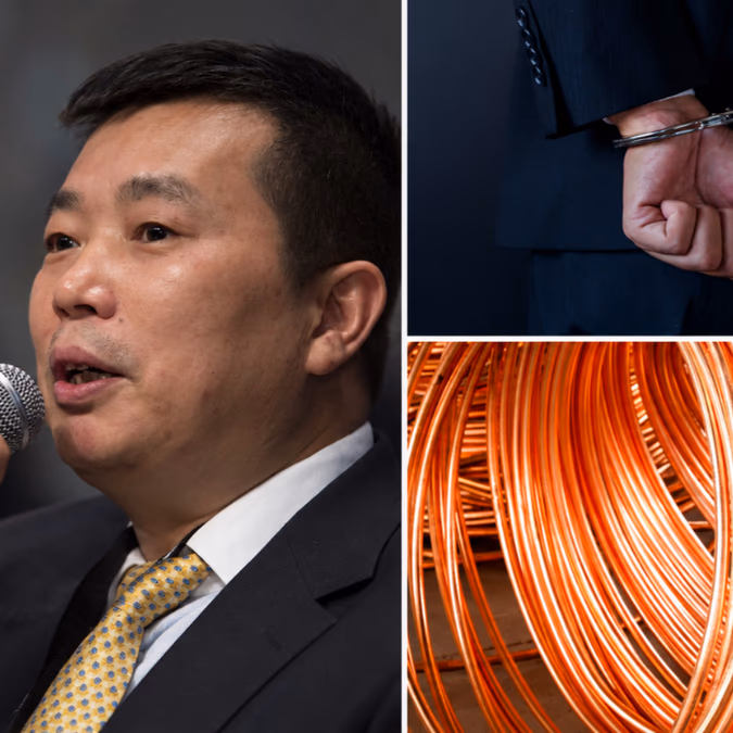 De manejar un cuarto del cobre refinado importado por China a cadena perpetua por fraude