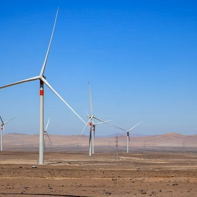 Inauguran el mayor parque eólico de Chile con 140 aerogeneradores en Taltal