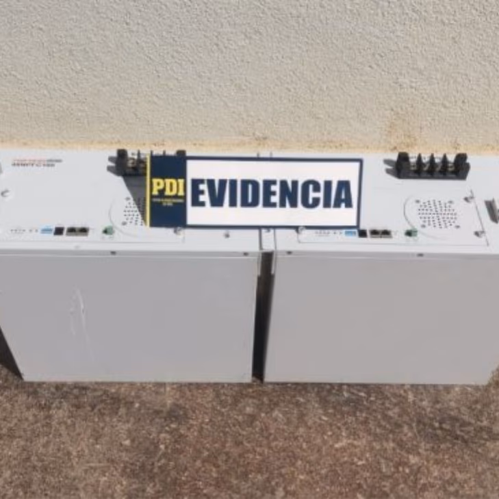 Sospechoso arrestado por hurto de baterías de litio utilizadas en antenas de telefonía móvil