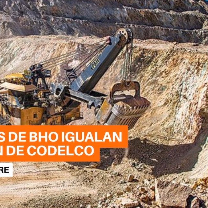 Yacimientos controlados por BHP en Chile igualan producción de cobre de Codelco en el primer trimestre
