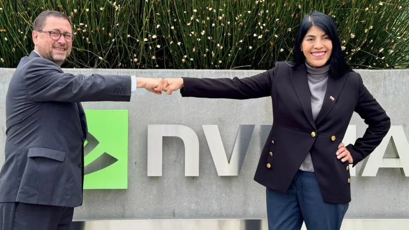 Nvidia y Chile negocian instalación de primera fábrica de IA en América Latina