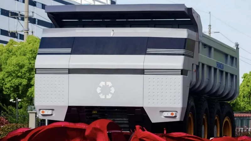 China presenta el Shuanglin K7, primer camión minero con módulos de esquina drive-by-wire