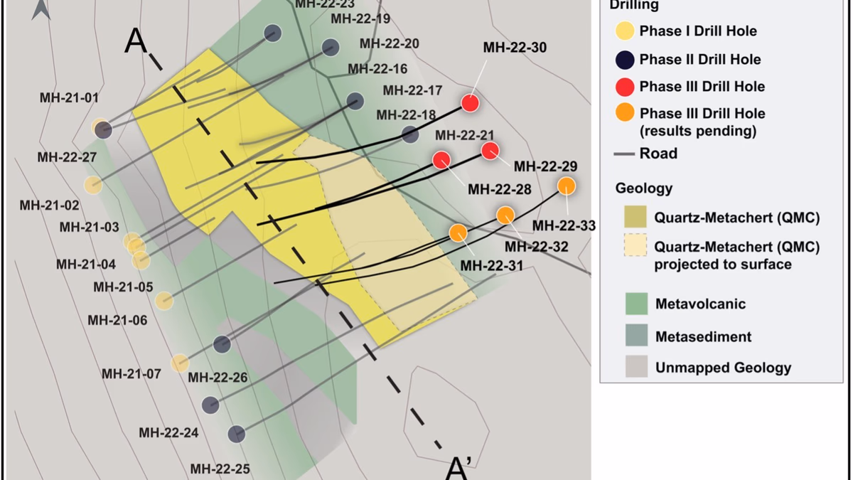 Golden Shield Resources perfora 13,40 m con 12,24 G/t de oro y otros 13,40 m con 2,54 G/t de oro para ampliar aún más la mineralización en Mazoa Hill