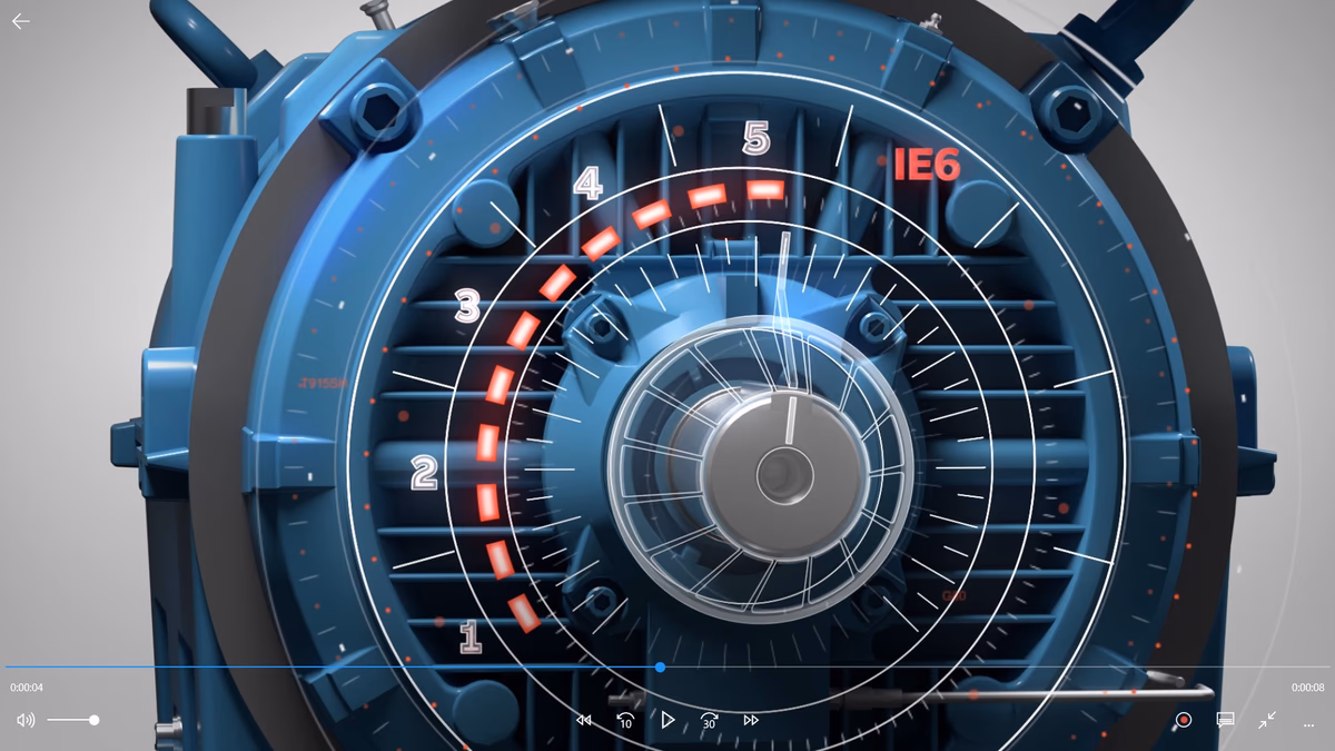 ABB es la primera empresa en alcanzar la hipereficiencia IE6 prevista con motores sin imanes