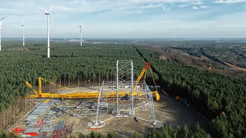 Alemania construye en Brandeburgo el aerogenerador más alto del mundo