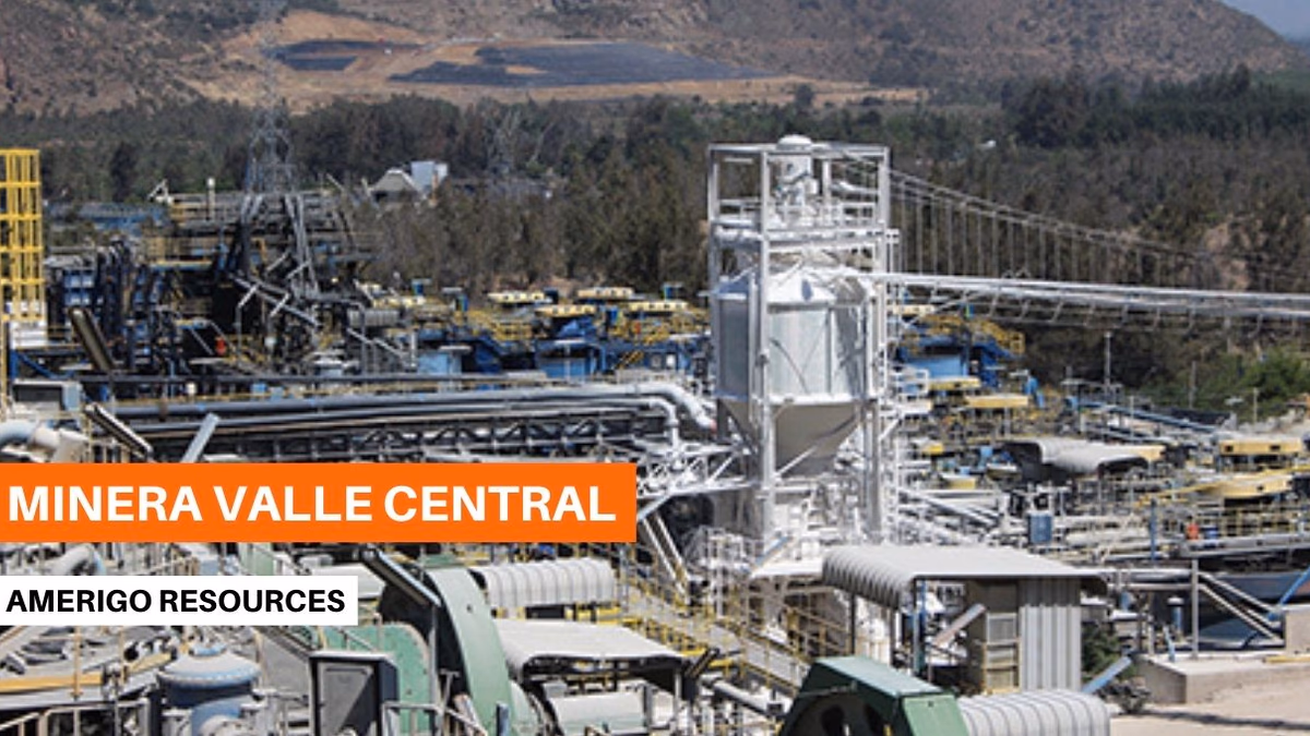 Amerigo Resources brinda información actualizada sobre las operaciones de Minera Valle Central