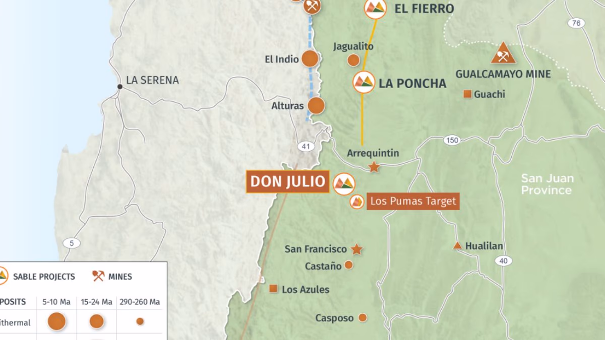 Argentina: Sable Resources proporciona actualización de la temporada de exploración de campo 2023-2024 para el proyecto Don Julio en San Juan,