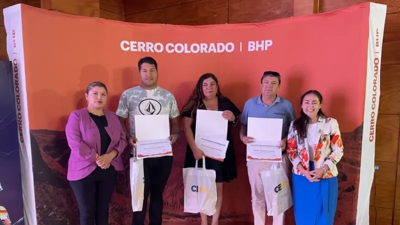 Cerro Colorado: 42 personas certificadas en oficios clave anticipan reactivación laboral en Tarapacá