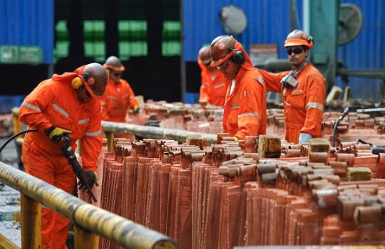 Cobre deja atrás dos jornadas de caídas y anota alza de 0,66% este miércoles