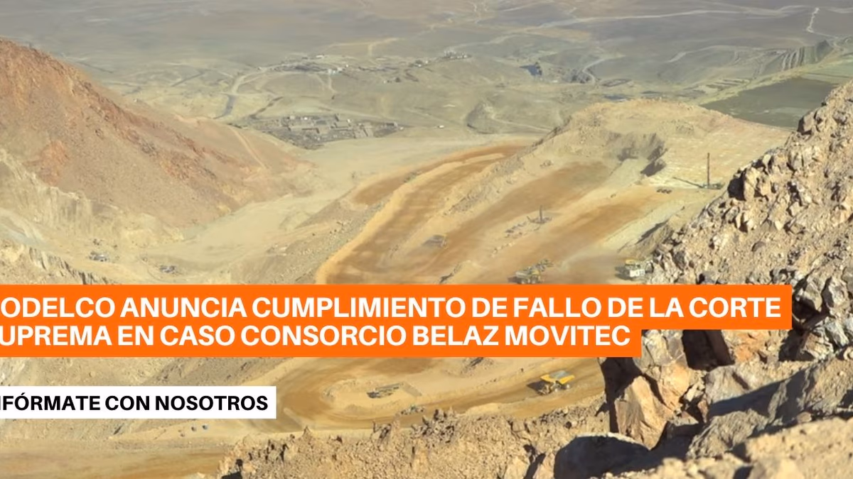 Codelco anuncia cumplimiento de fallo de la Corte Suprema en caso Consorcio Belaz Movitec