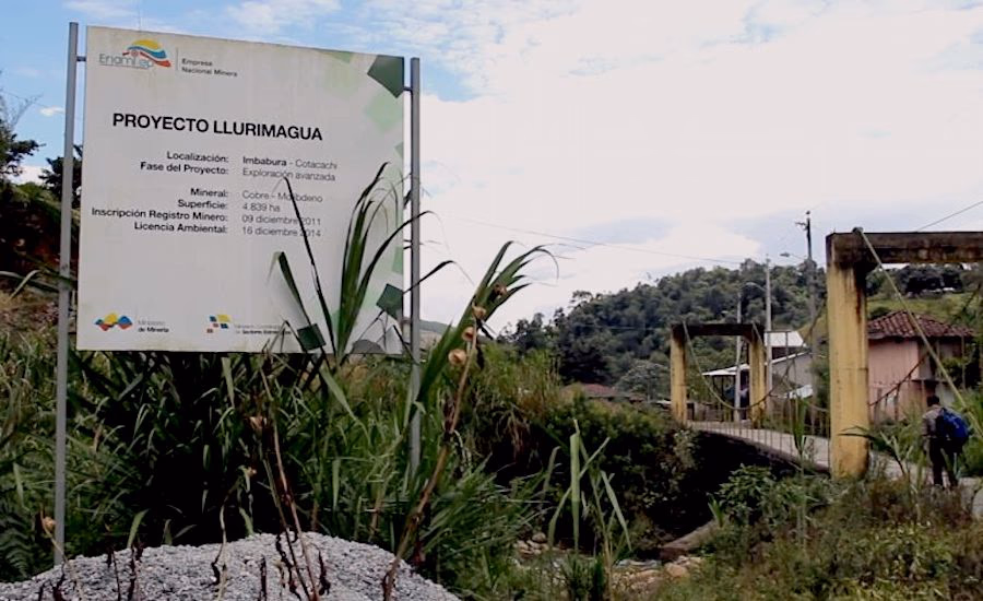 Codelco solicita arbitraje con Ecuador a la Cámara de Comercio Internacional por proyecto Llurimagua