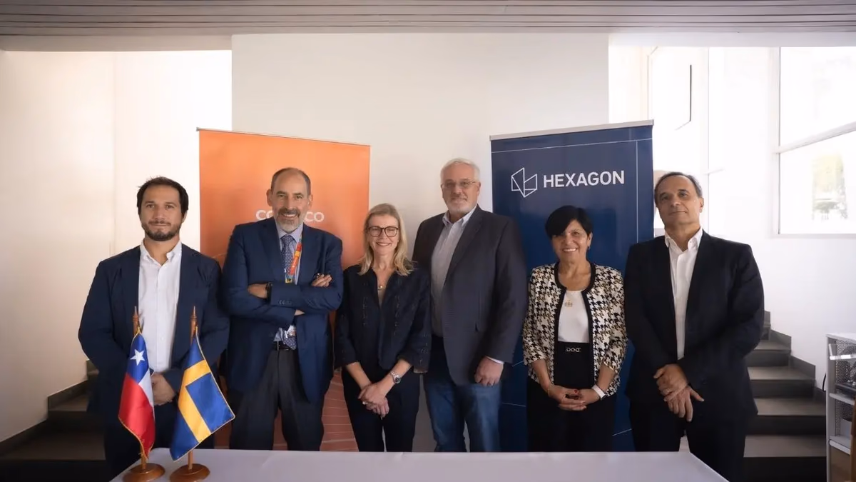 Codelco y Hexagon firman acuerdo para desarrollar e implementar soluciones tecnológicas avanzadas en minería