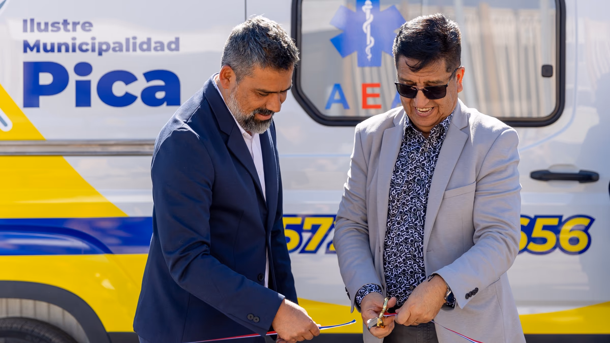 Collahuasi y Municipalidad de Pica se unen para reforzar la atención de emergencia comunal con nueva y moderna ambulancia
