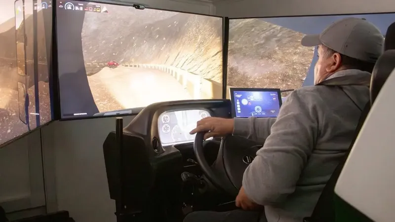 División El Teniente incorpora simulador de conducción para reforzar la seguridad en rutas mineras