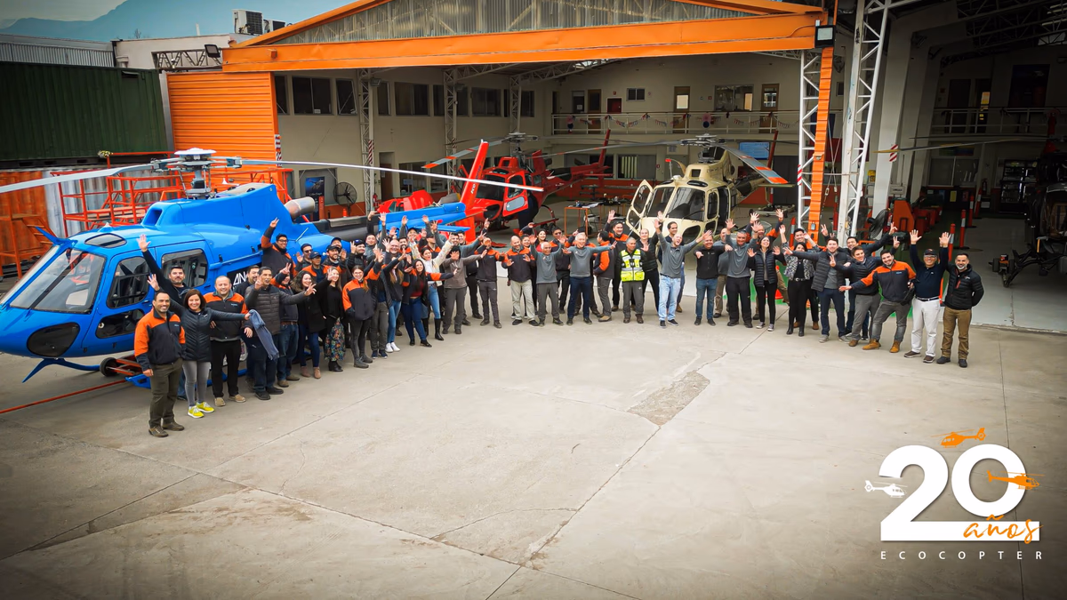 ECOCOPTER celebra 20 años de Historia consolidando sus Operaciones en Sudamérica