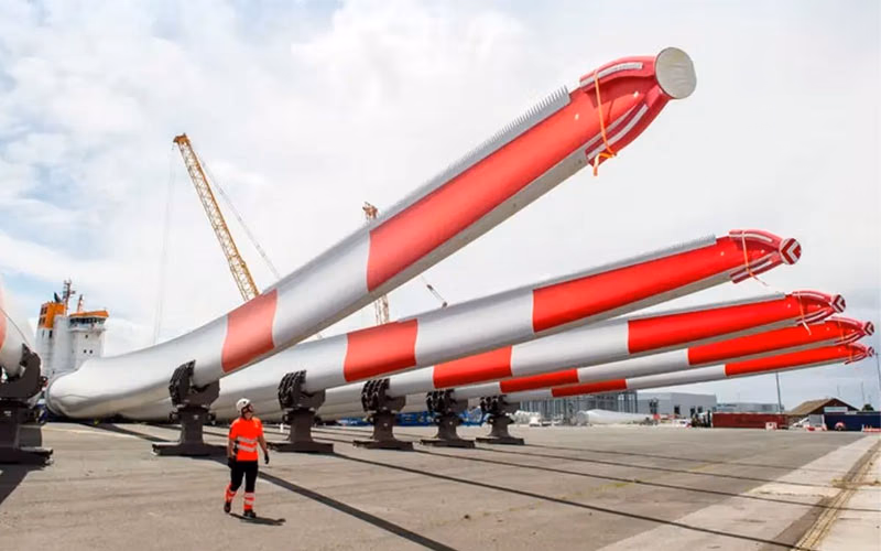 El primer aerogenerador del mundo con palas reciclables ya está en marcha