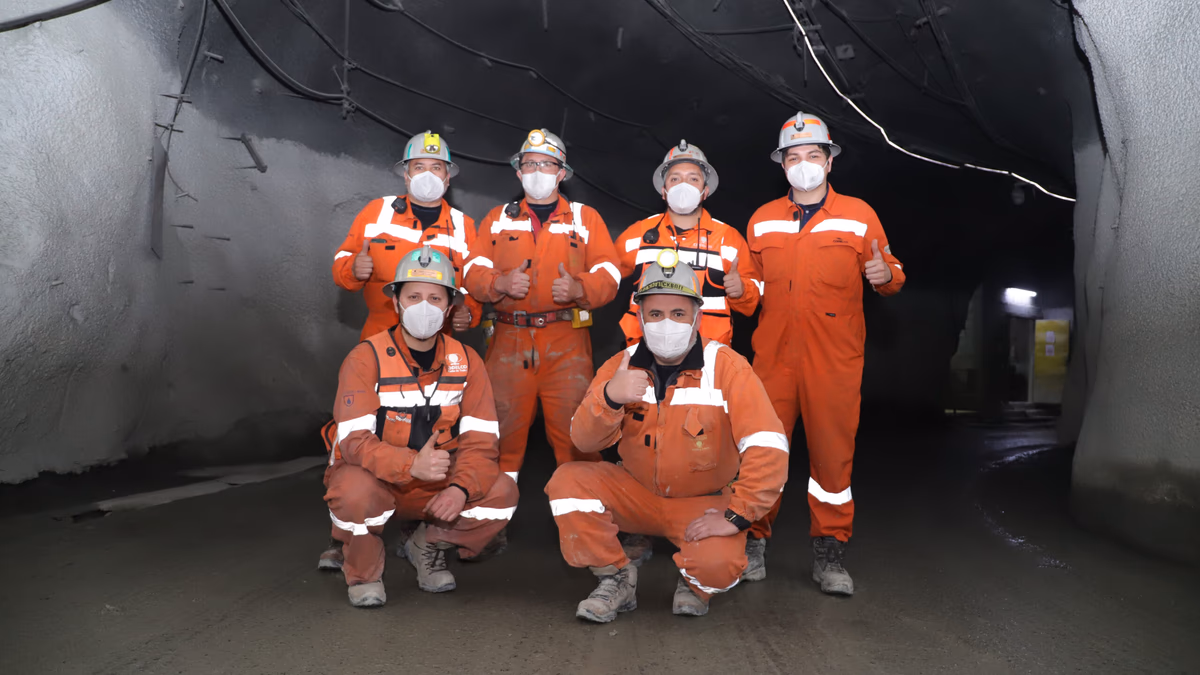 El Teniente recupera casi un millón de toneladas de extracción para la producción de cobre
