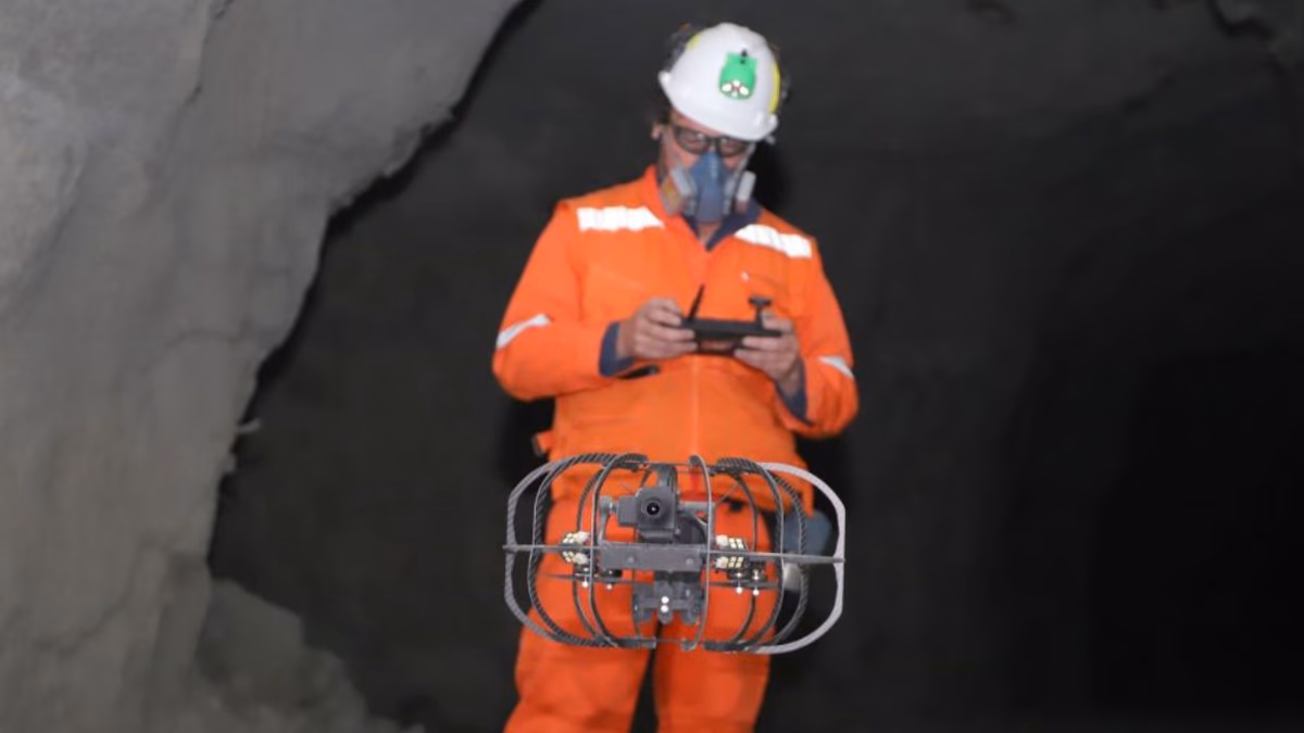 El Teniente Revoluciona la Minería Subterránea con Drones para Modelado 3D