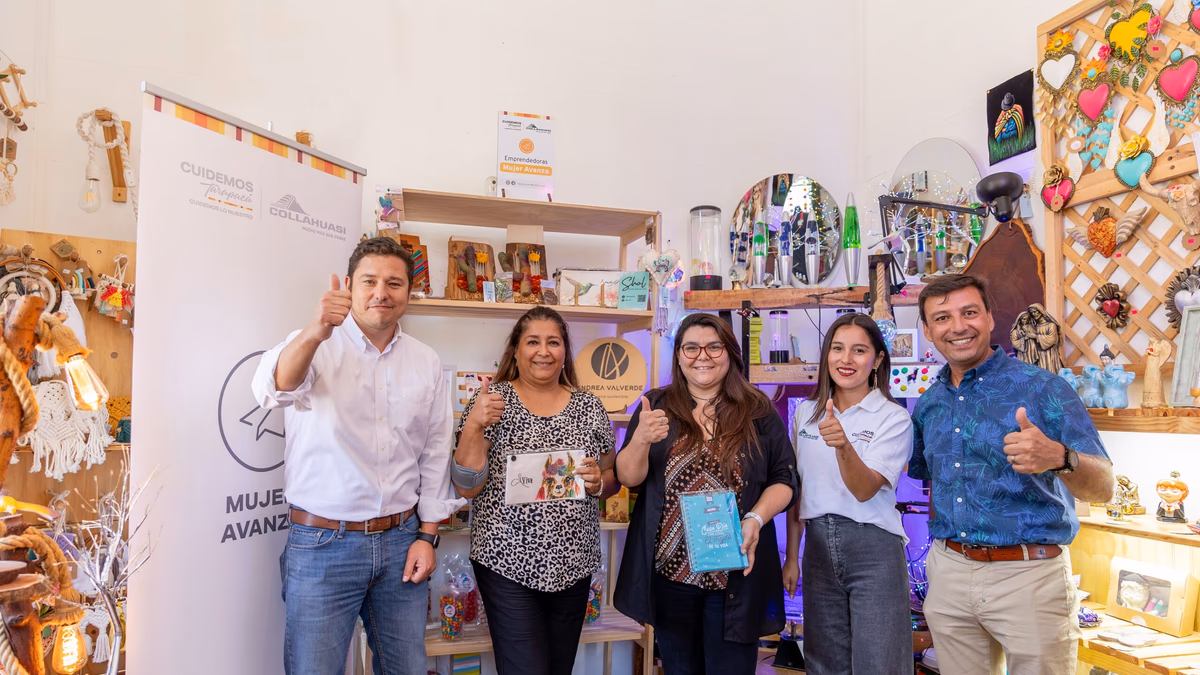 Emprendedoras de “Mujer Avanza” de Collahuasi exhiben sus productos en “Casona Baquedano”