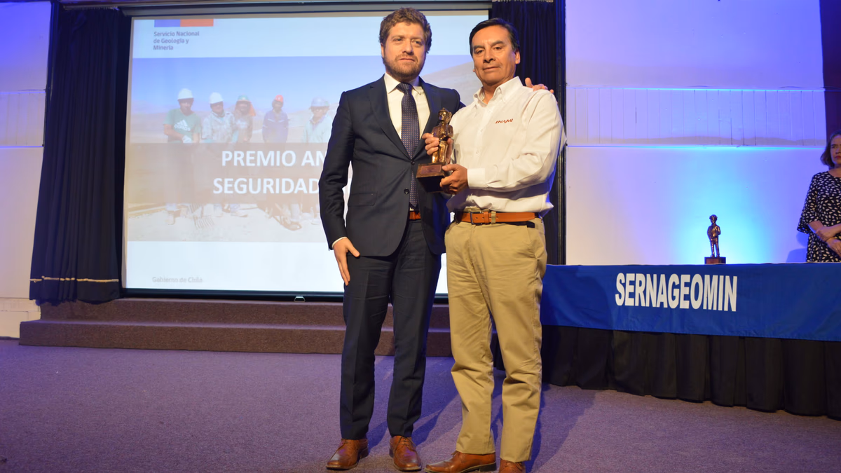 ENAMI recibe premio anual de Seguridad Minera
