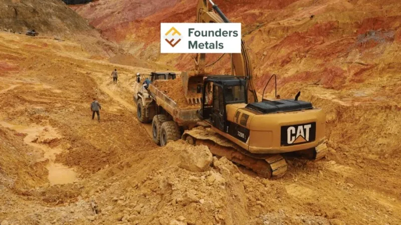 Founders Metals alcanza 12,95 g/t de oro por encima de 6,0 m Confirmando potencial de oro de alta ley en un Antino más bajo