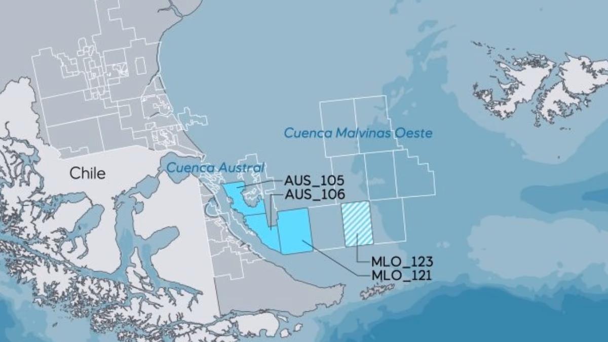 la noruega Equinor comienza la exploración sísmica en tres bloques del sur del Mar Argentino