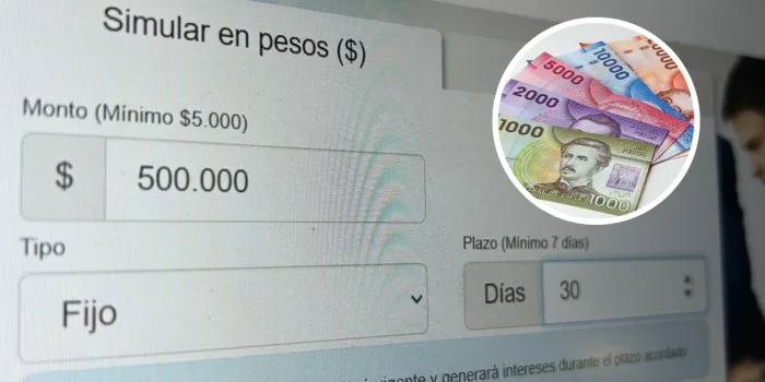 Las ganancias de un depósito a plazo de $500.000 en BCI