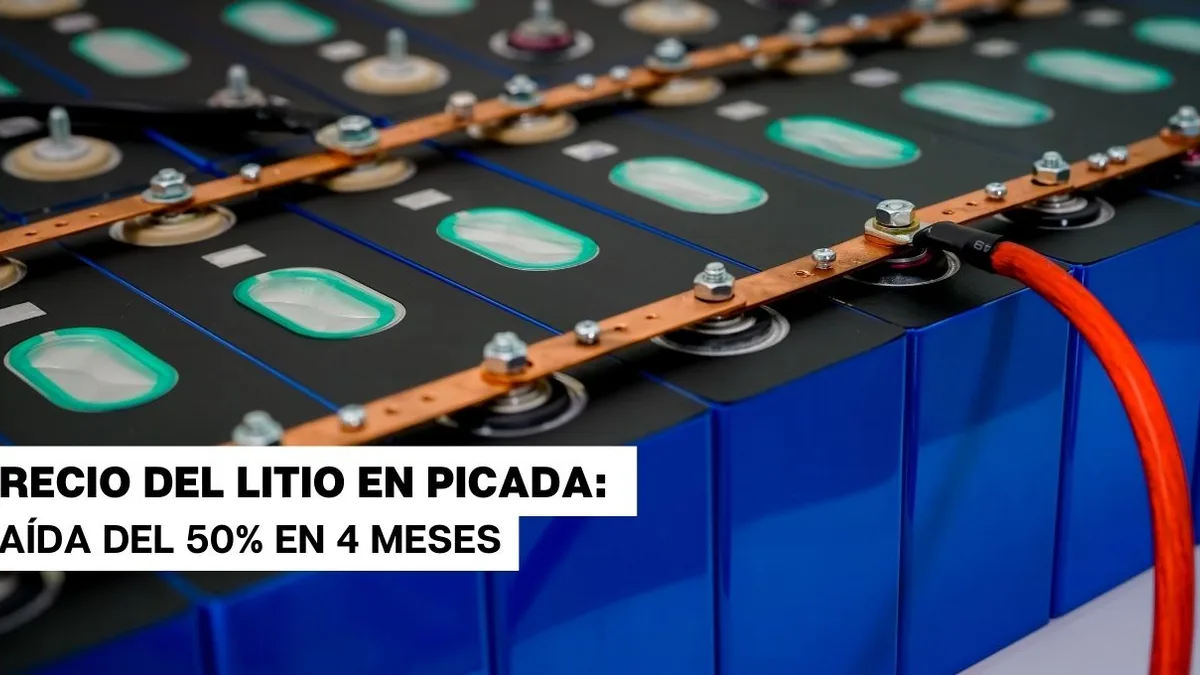 Litio acumula caída en su precio de un 50% en 4 meses
