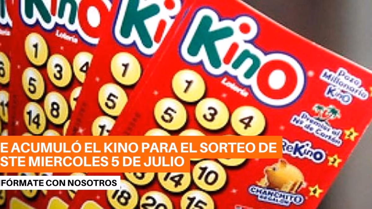 Los resultados del último sorteo de KINO y el acumulado para el próximo