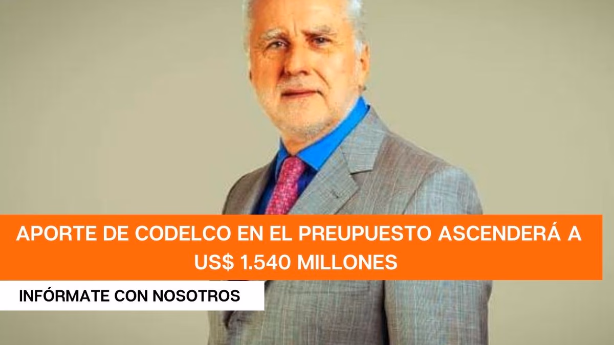 Máximo Pacheco reveló que aporte al Fisco de Codelco llegará a US$ 1.540 millones en 2023