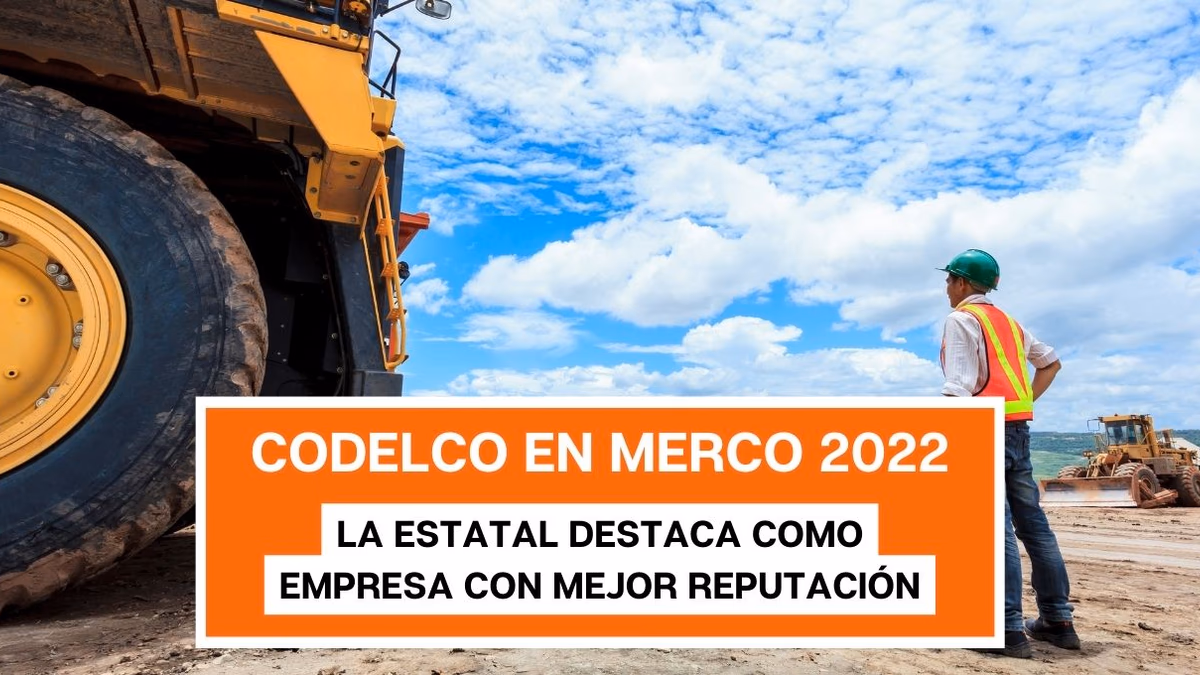 Merco 2022: Codelco destaca entre las empresas con mejor reputación en Chile
