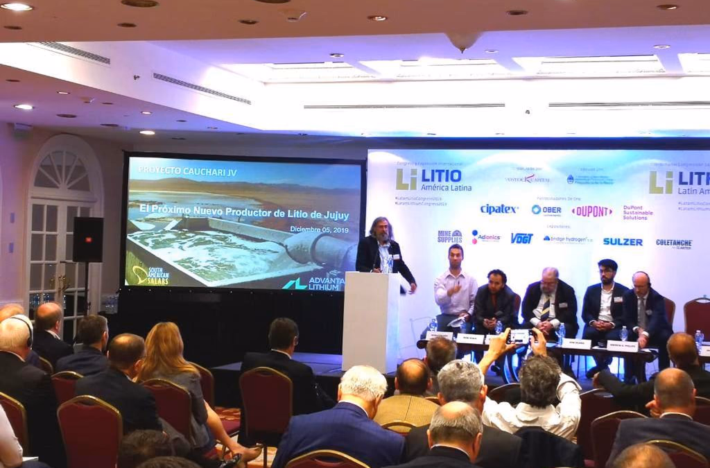 Miguel Peral expuso los avances del proyecto de Litio Cauchari JV en el Congreso Internacional Litio en América Latina