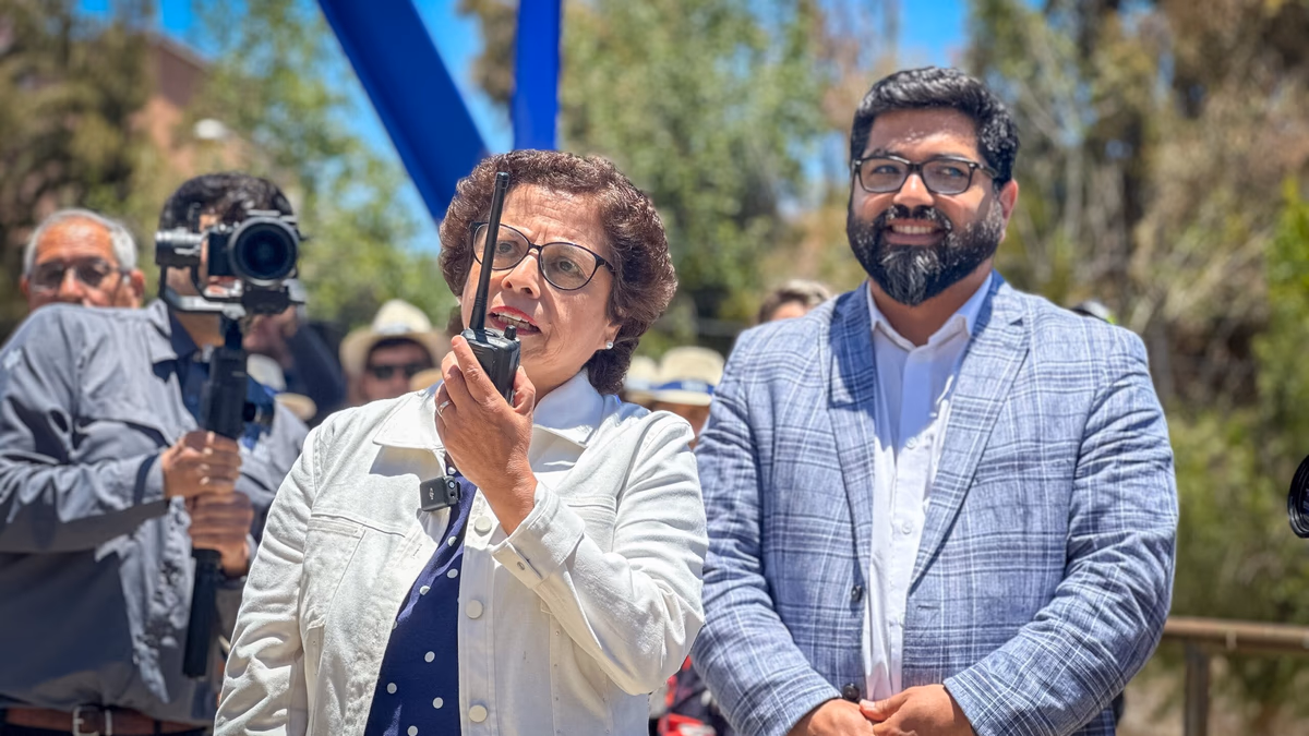 Ministra Aurora Williams comanda inicio de obras de retiro de relave minero del centro de Andacollo
