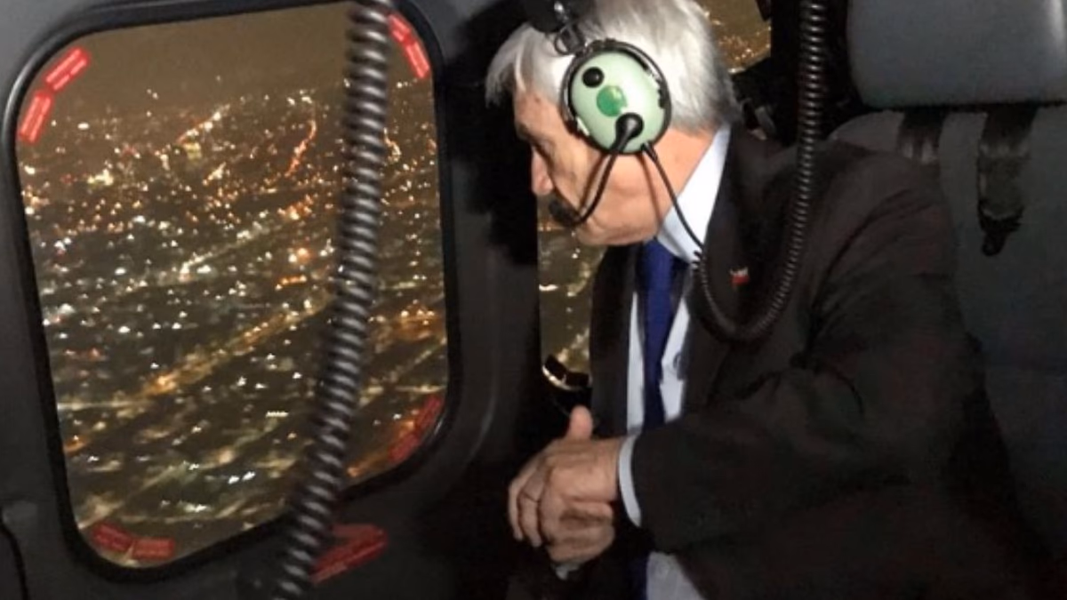 Reportan caída de helicóptero en el que viajaba expresidente Piñera