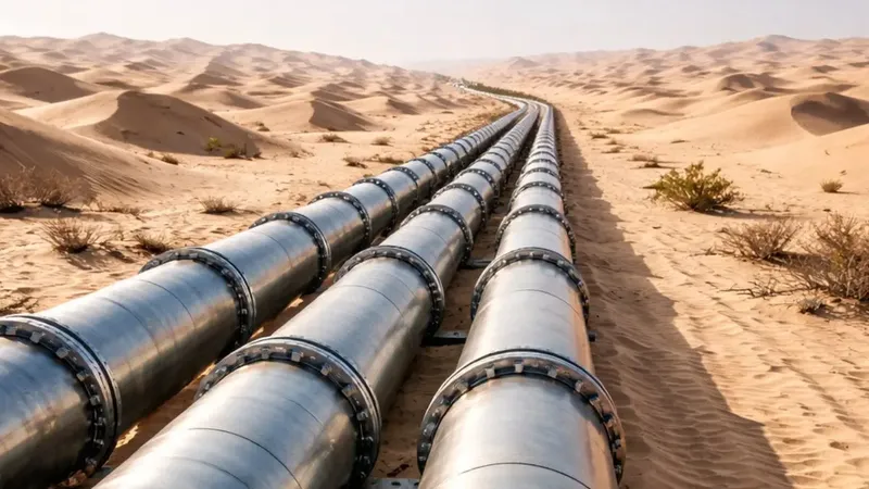 Río artificial de 12.000 km: lo que se sabe del plan saudí y la red de tuberías que ya tiene récord mundial