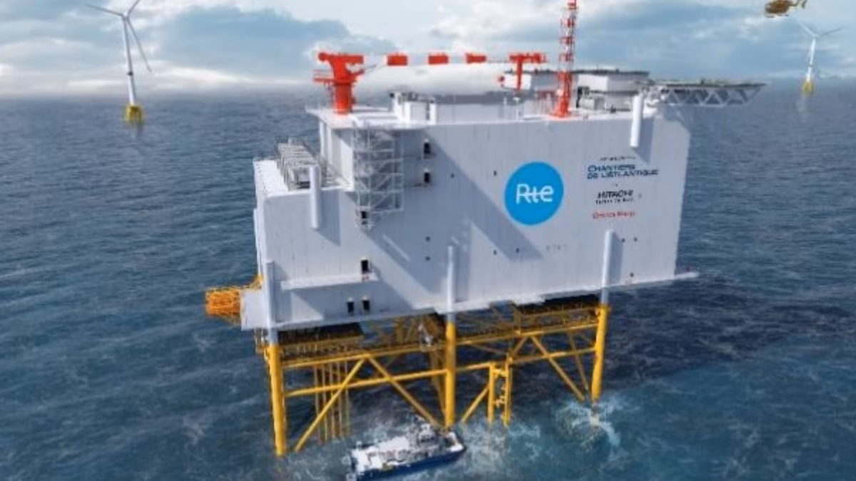 RTE y consorcio Chantiers de l’Atlantique – Hitachi Energy firman contrato para la construcción de infraestructura para parques eólicos marinos en Francia
