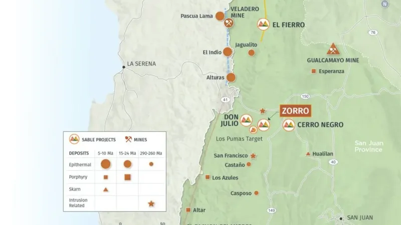 Sable Resources amplía exploración cuprífera en San Juan con proyectos Pyros y Zorro