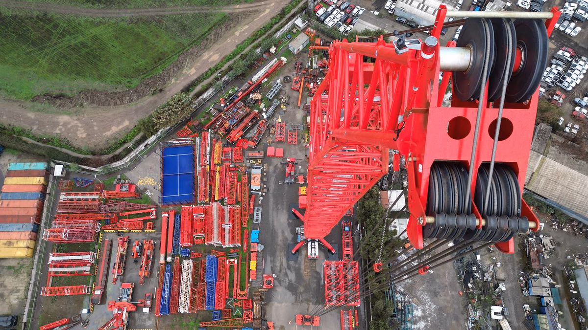 SANY estrena su grúa más potente y capaz en Chile de la mano de Burger