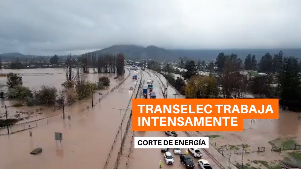 Transelec trabaja intensamente para reparar estructura en línea de alta tensión que colapsó por crecida de Río Tinguiririca