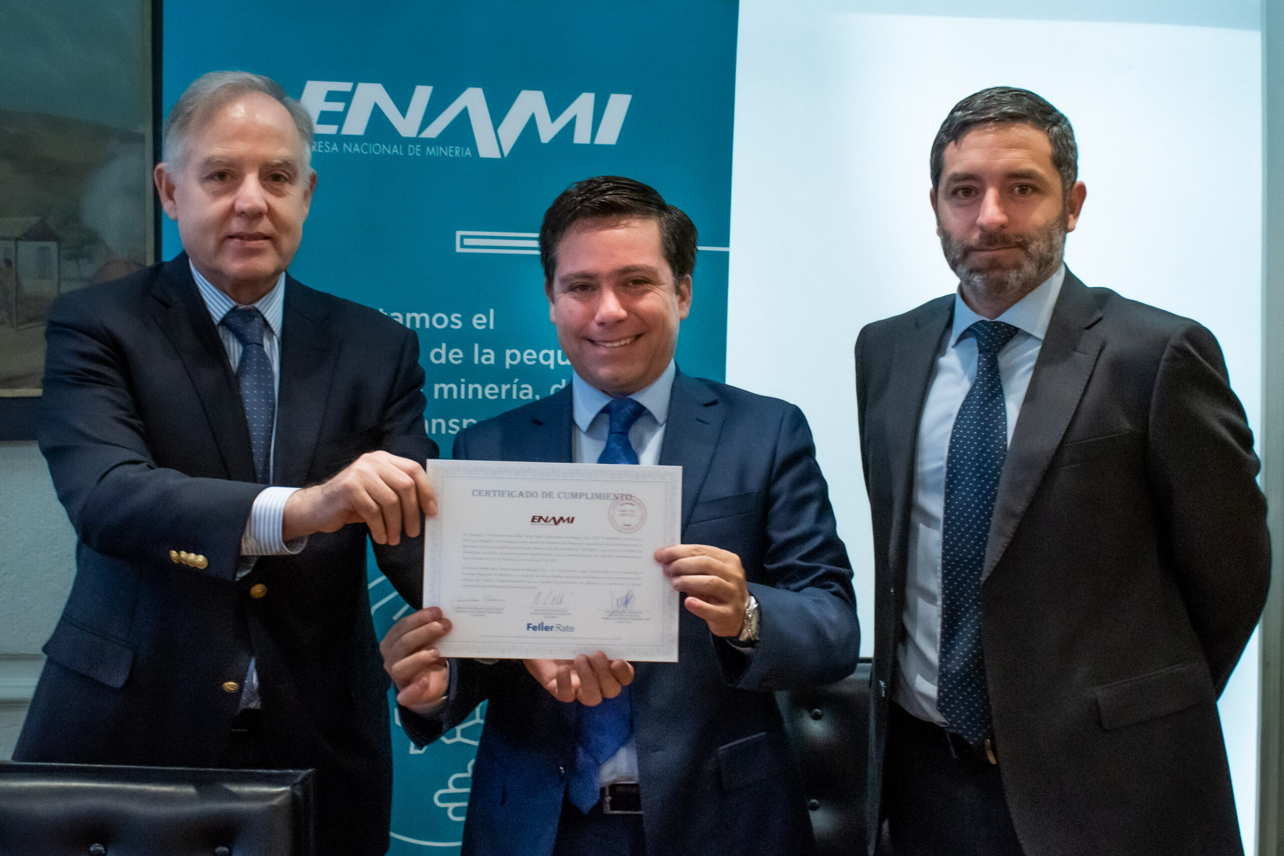 Modelo de prevención del delito de ENAMI recibe certificación Feller Rate