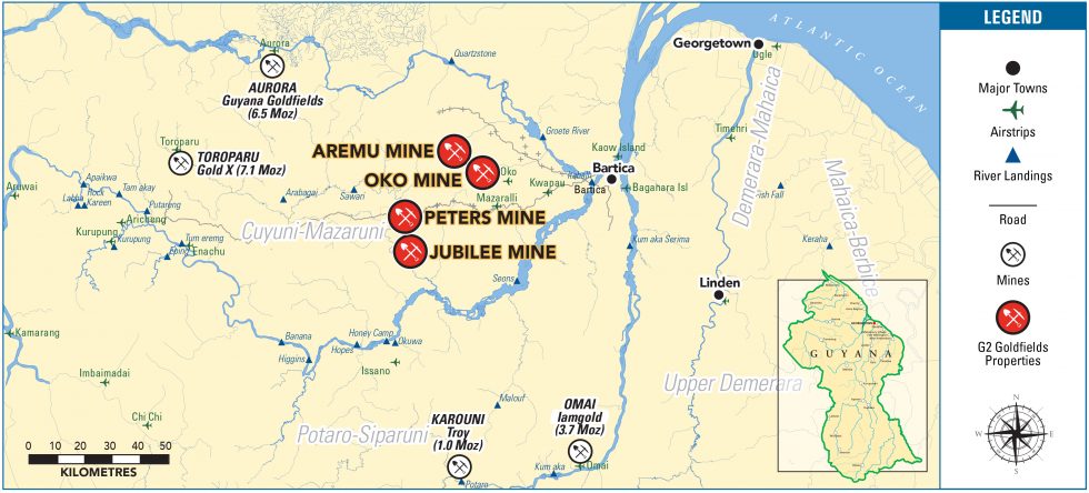 (Guayana) G2 Goldfields ofrece actualización de exploración de Oko