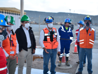 Seremi de minería de Atacama visitó Candelaria para verificar en terreno implementación de medidas preventivas por COVID-19