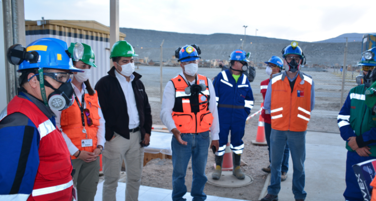 Seremi de minería de Atacama visitó Candelaria para verificar en terreno implementación de medidas preventivas por COVID-19