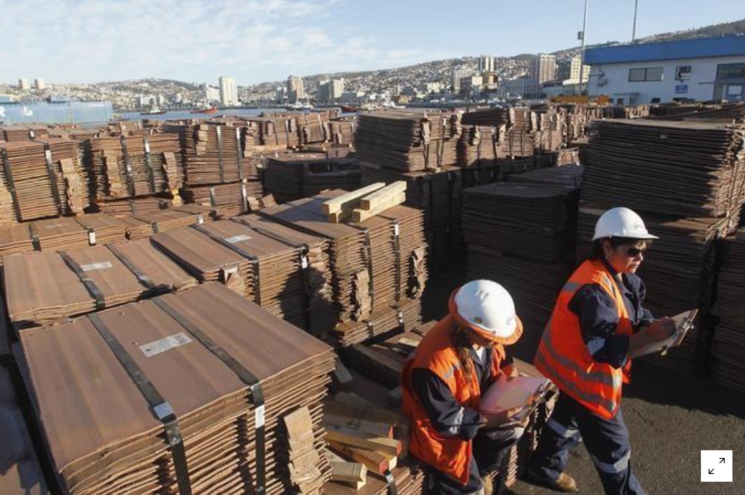 Producción de cobre de mayores minas en Chile avanza en abril