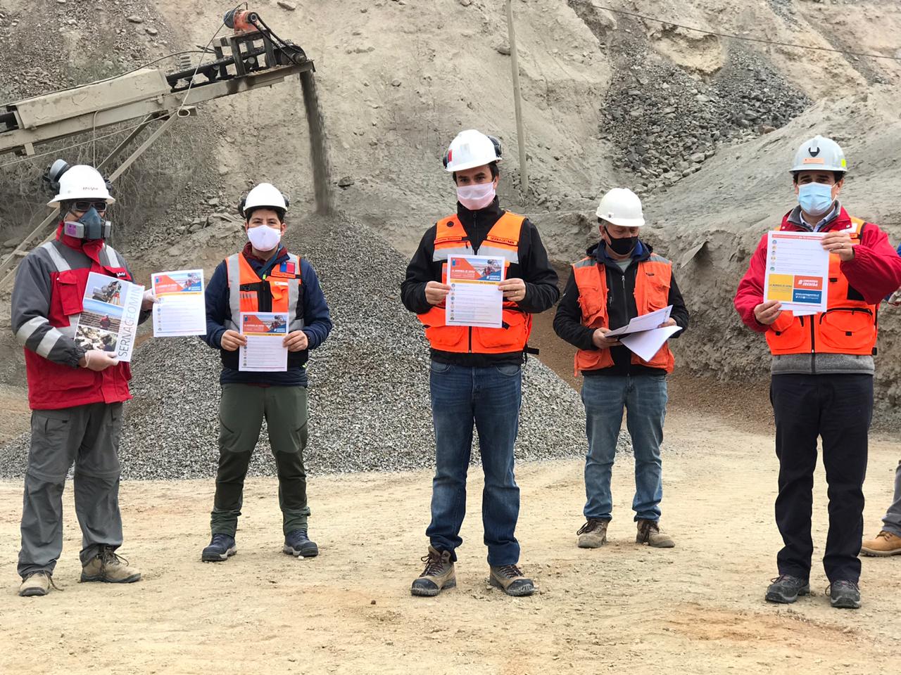 Sernageomin desarrolla una fuerte presencia de fiscalización de medidas de seguridad y prevención por COVID-19 en faenas mineras