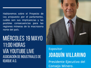 Gremios de la Macrozona Norte invitan a Conversatorio sobre nuevo Royalty a la minería