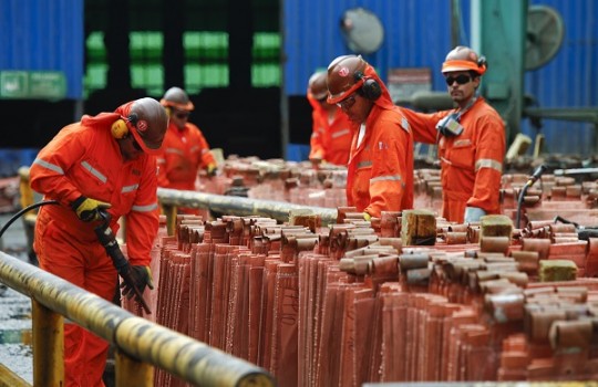 Cobre deja atrás dos jornadas de caídas y anota alza de 0,66% este miércoles