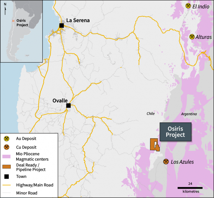 Mirasol Resources presenta el proyecto de cobre Osiris en Chile